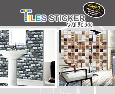 Patent Ink Tiles Stickers