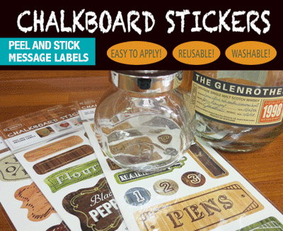 Chalkboard Tag & Stickers