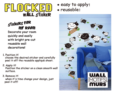 Flocked Wall Stickers