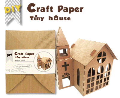 Laser Cut Craft Paper Tiny House