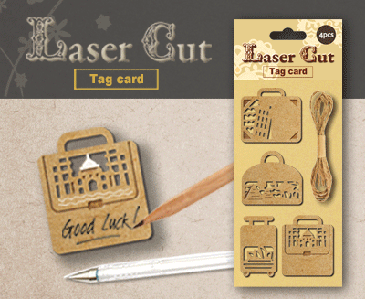 Laser Cut Tag Card